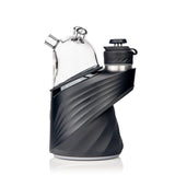 Puffco Peak device with Medusa glass top installed only, highlighting Peak compatibility and angled outlet for whip connection.