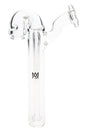 Clear MJ Arsenal Sidecar Pivot glass top with elongated condenser tube and angled side mouthpiece, compatible with Pivot dab pen, on white background.