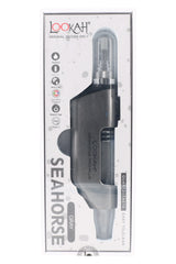 Gray Lookah Seahorse Pro Plus nectar collector dab pen in retail packaging, showing quartz tip, 650mAh badge, and USB-C logo.