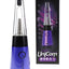 Purple Lookah Mini Unicorn e-rig with glass water bubbler and single-button control, shown with box featuring purple gradient artwork.