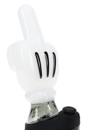 Hemper Peak attachment with glossy white cartoon glove topper and black finger stripes on base