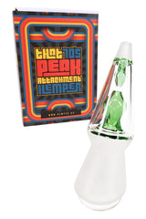 Hemper That 70’s Puffco Peak glass top with retail box, lava-lamp style design and colored inner chamber