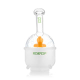 Rear view of Ducky Peak top showing Hemper logo on white base and bubble dome details around the chamber