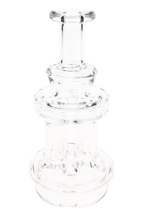 Clear MJ Arsenal Quadra Peak attachment with four-column dry top design shown in front product view