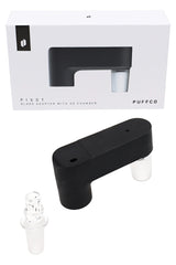 Puffco Pivot glass adapter with included 3D chamber and 10 mm plus 14 mm joints in Onyx finish