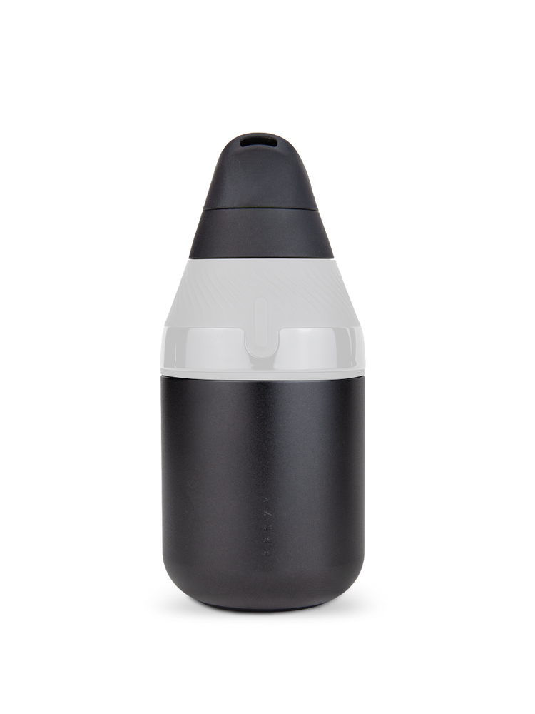 Black Puffco Proxy Core accessory front view with silicone mouthpiece and compact cup design