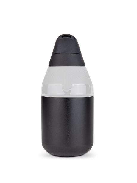 Black Puffco Proxy Core accessory front view with silicone mouthpiece and compact cup design