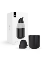 Puffco Proxy Core boxed set showing black cup, mouthpiece, and three ceramic terp pearls for concentrates