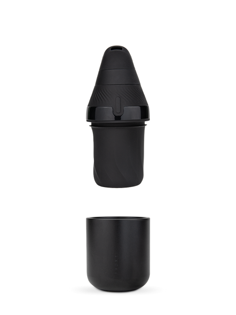 Puffco Proxy Core Kit separated into top and base sections to show two-piece device construction