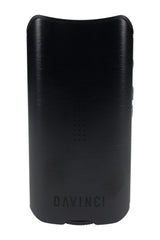 Front-facing DaVinci IQ3 vaporizer in black with LED grid, compact portable vape for dry herb and extracts