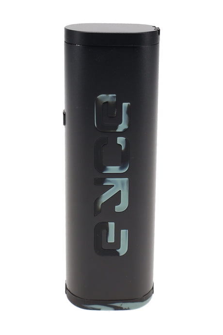 Front-facing black Eyce PV1 dry herb vaporizer showing slim body and simple portable device layout