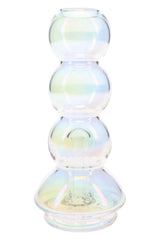 BigFun! iridescent Peak top with rounded bubble chambers, rainbow finish, and compact borosilicate form