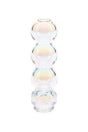 BigFun! bubble Pivot top in iridescent borosilicate glass with stacked round chambers and slim compact profile