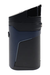 Matte black Dr. Dabber Ghost² wax pen in angled side profile with curved mouthpiece and compact body