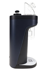 Black Dr. Dabber Switch² e-rig with clear glass attachment shown from an angled front view