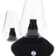 Zenco Duo Onyx desktop vaporizer with black base, two clear glasses, and compact tabletop design