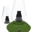 Zenco Duo Leaf desktop vaporizer kit with green base, two glasses, box, and included accessories