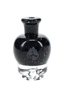 Black Nebula Puffco Pivot glass mouthpiece with dark speckled borosilicate glass finish