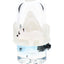 Avenge the Arctic Puffco Pivot glass mouthpiece with icy blue sculpted wildlife detail