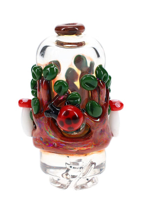Renew the Redwood Puffco Pivot figurine mouthpiece with tree-inspired glass artwork