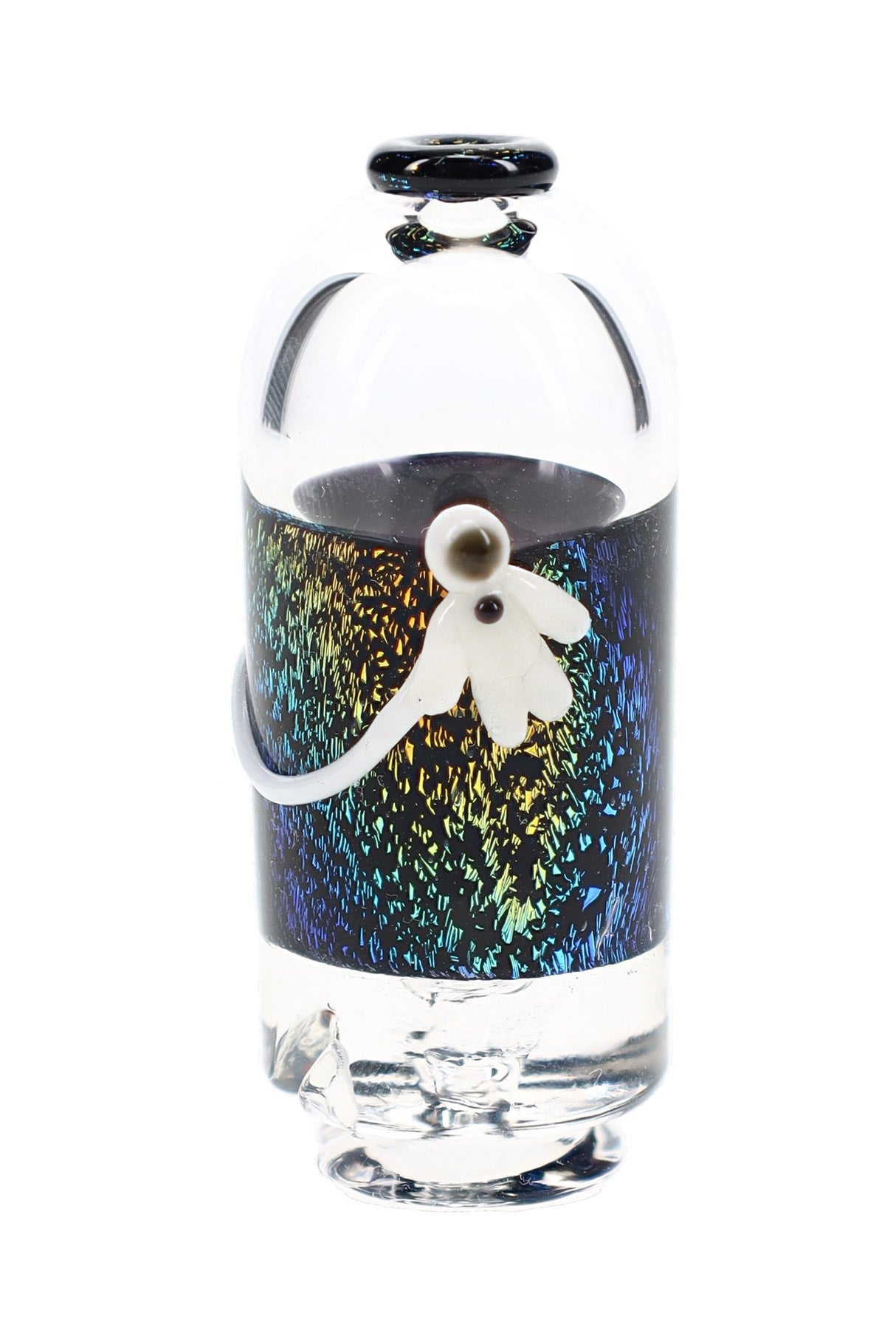 Across the Universe Puffco Pivot mouthpiece with space-themed sculpted glass artwork