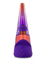 Front view of the Puffco Peak Pro Plasma showing the purple Joystick Cap, chamber and power button