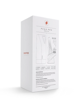 Rear of the Puffco Peak Pro Plasma retail box showing device and accessory illustrations