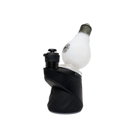 Angled view of the BigFun! Lightbowlb Peak Top mounted on a black Puffco device with its logo visible