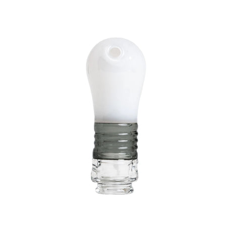 Angled view of the BigFun! Lightbowlb Pivot Top showing the mouthpiece opening near the rounded bulb tip