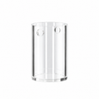 Dr. Dabber Switch GO Sapphire Plus insert front view with clear cylindrical walls and two side openings