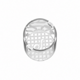 Top view of Dr. Dabber Switch GO Sapphire Plus vaporizer insert with patterned base and two side openings