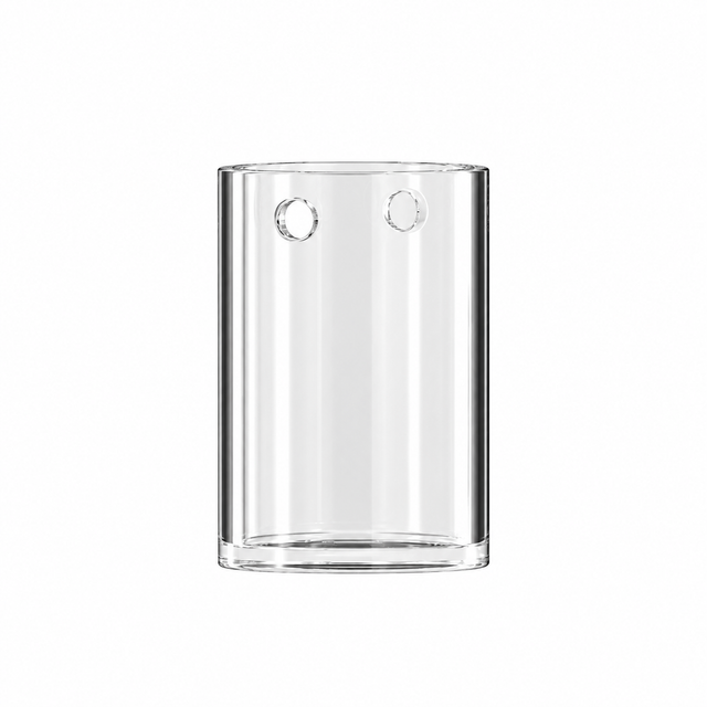 Dr. Dabber Switch GO quartz vaporizer insert with clear cylindrical walls and two precision-cut side openings