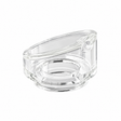 Dr. Dabber Ghost² glass vaporizer mouthpiece in clear glass with angled top, air opening and circular base recess