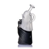 MJ Arsenal Specter Peak glass top mounted on a Puffco Peak with rear loop handle and frosted ghost finish