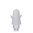 MJ Arsenal Specter Pivot glass attachment front view with frosted ghost body, raised arms and white eyes