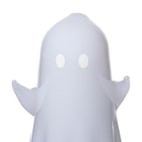 Close-up of MJ Arsenal Specter Pivot glass attachment showing frosted ghost face, white eyes and raised arms