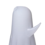 Side close-up of MJ Arsenal Specter Pivot glass attachment showing frosted ghost body and curved raised arm