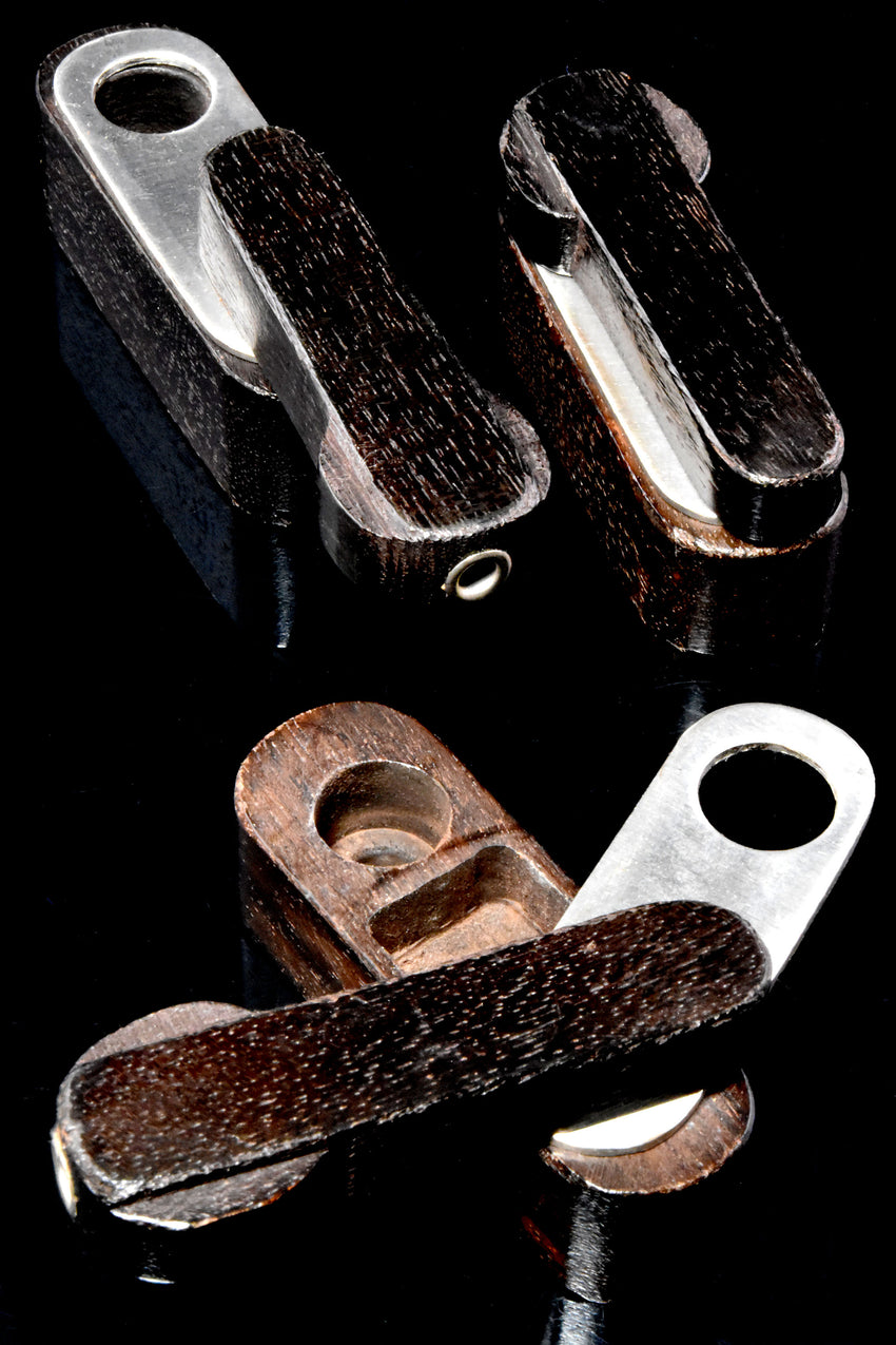 Dark Wood Folding Pipe - W0254
