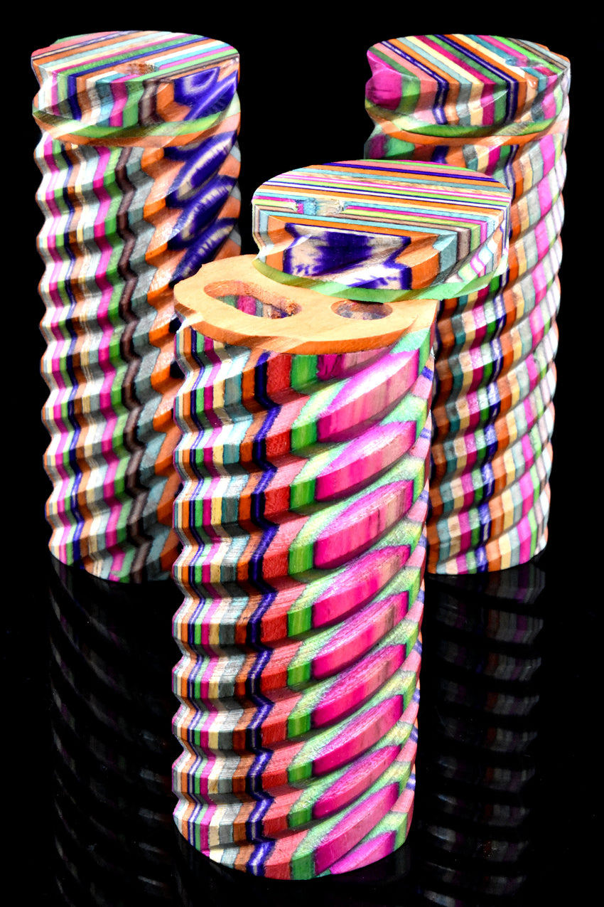 Large Colorful Striped Round Dugout - W0258