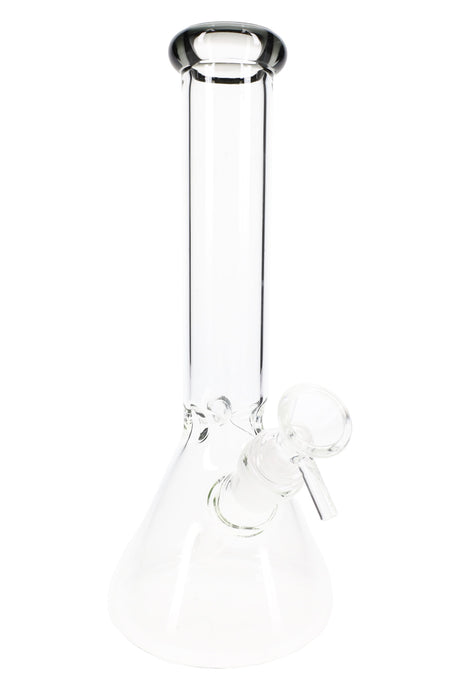 10" Colored Rim Glass on Glass Beaker Water Pipe - WP2292