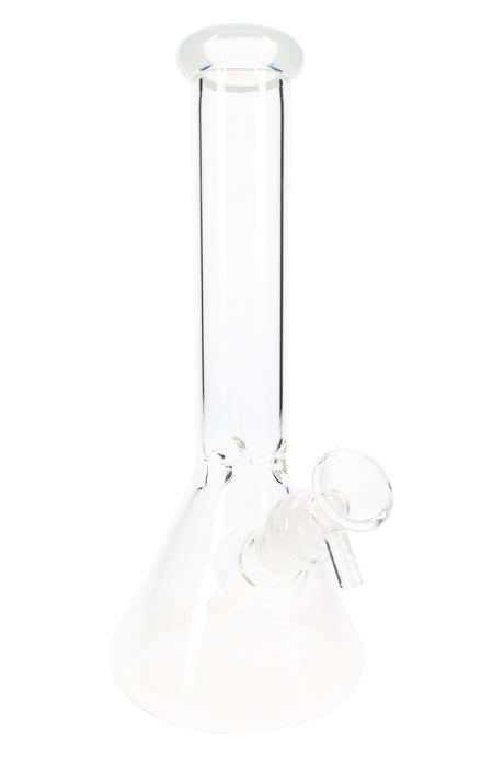 10" Colored Rim Glass on Glass Beaker Water Pipe - WP2292
