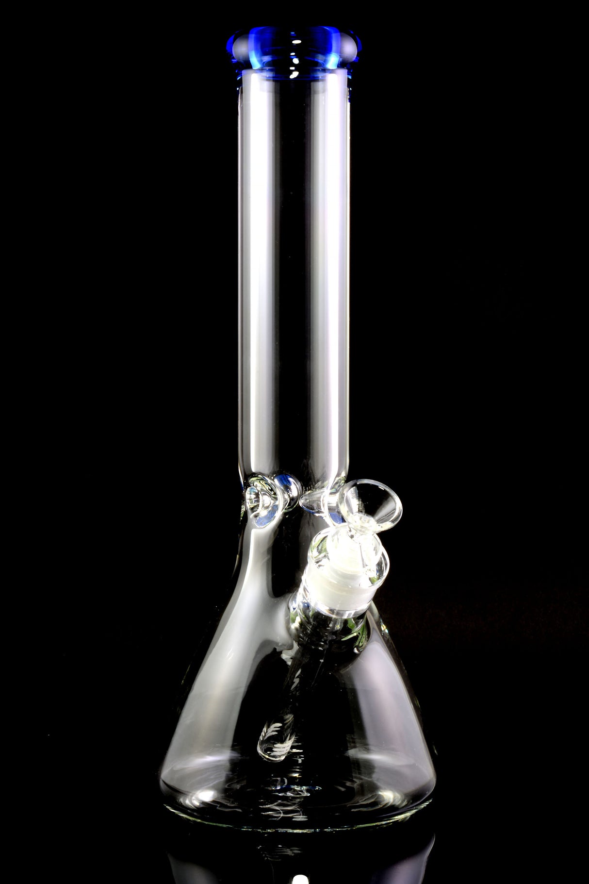 Clear Beaker Glass Bong “Ice Vault” – Ice Pinch – 9 mm – 13.5″ – Assorted Colors