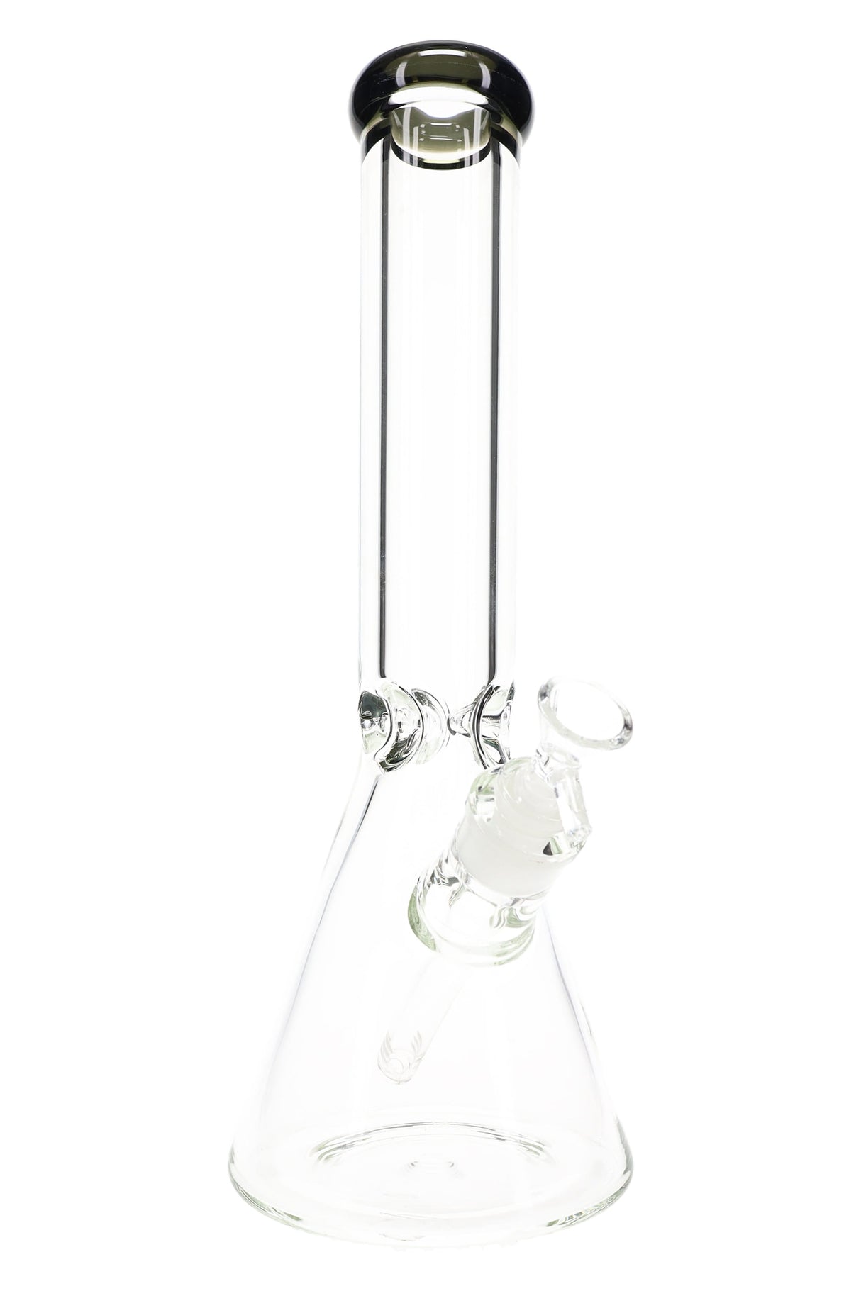 Clear Beaker Glass Bong “Ice Vault” – Ice Pinch – 9 mm – 13.5″ – Assorted Colors