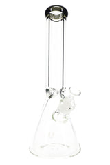 Clear Beaker Glass Bong “Ice Vault” – Ice Pinch – 9 mm – 13.5″ – Assorted Colors