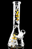 Medium Glow in the Dark Beeker GoG Water Pipe with Ice Pinch - WP2856