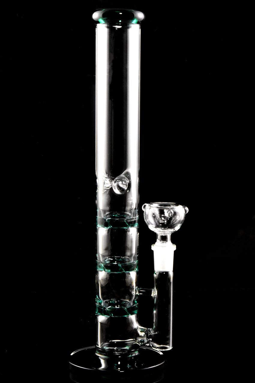 Medium GoG Straight Shooter Water Pipe with Triple Vortex Percs - WP2872