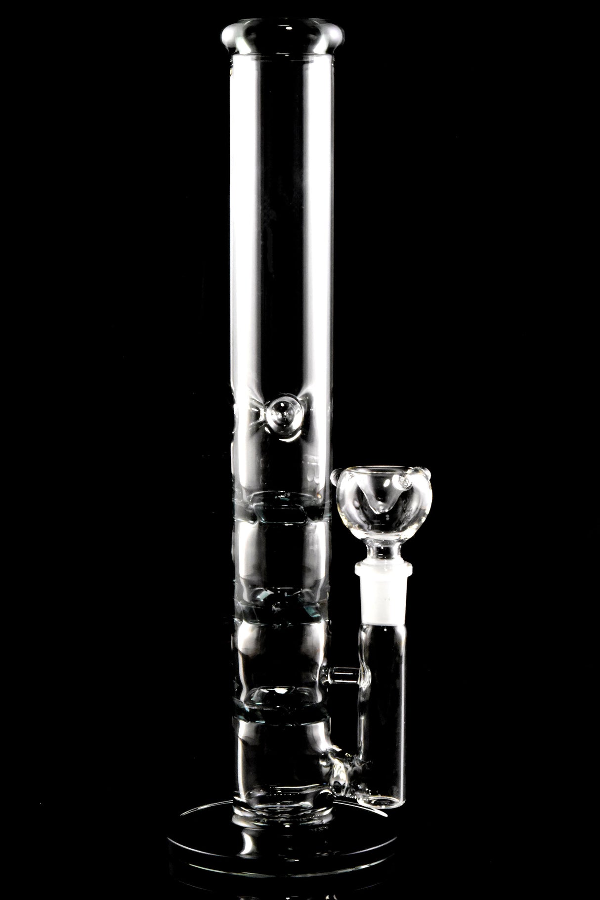 12" Medium GoG Straight Shooter Water Pipe with Triple Vortex Percs - WP2872