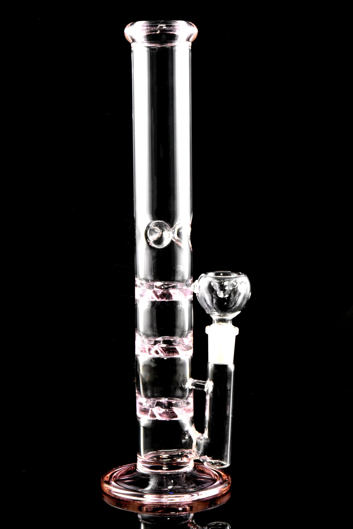 12" Medium GoG Straight Shooter Water Pipe with Triple Vortex Percs - WP2872