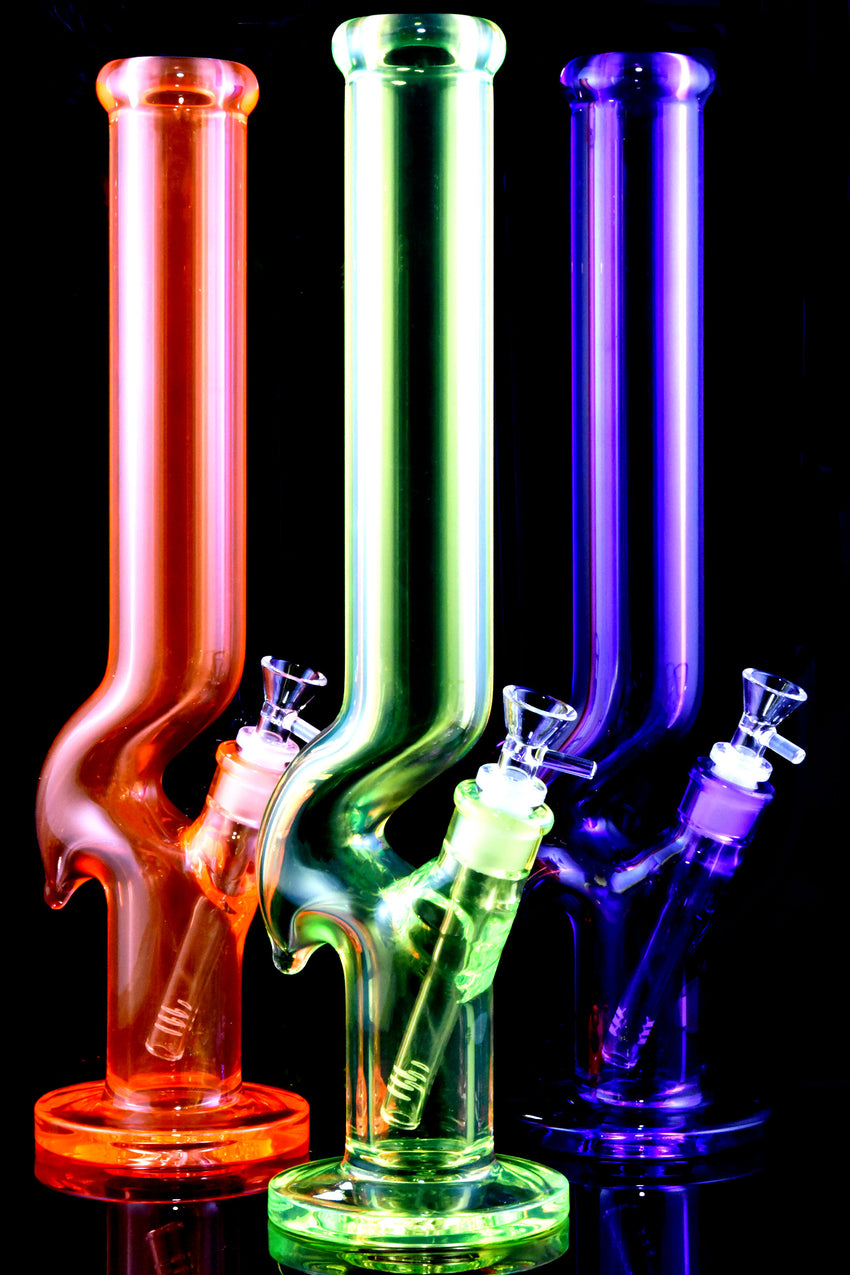 Large Bright Colored GoG Straight Shooter Zig Zag Water Pipe - WP2886