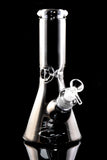 Medium Metallic Glass on Glass Beaker Water Pipe - WP2889